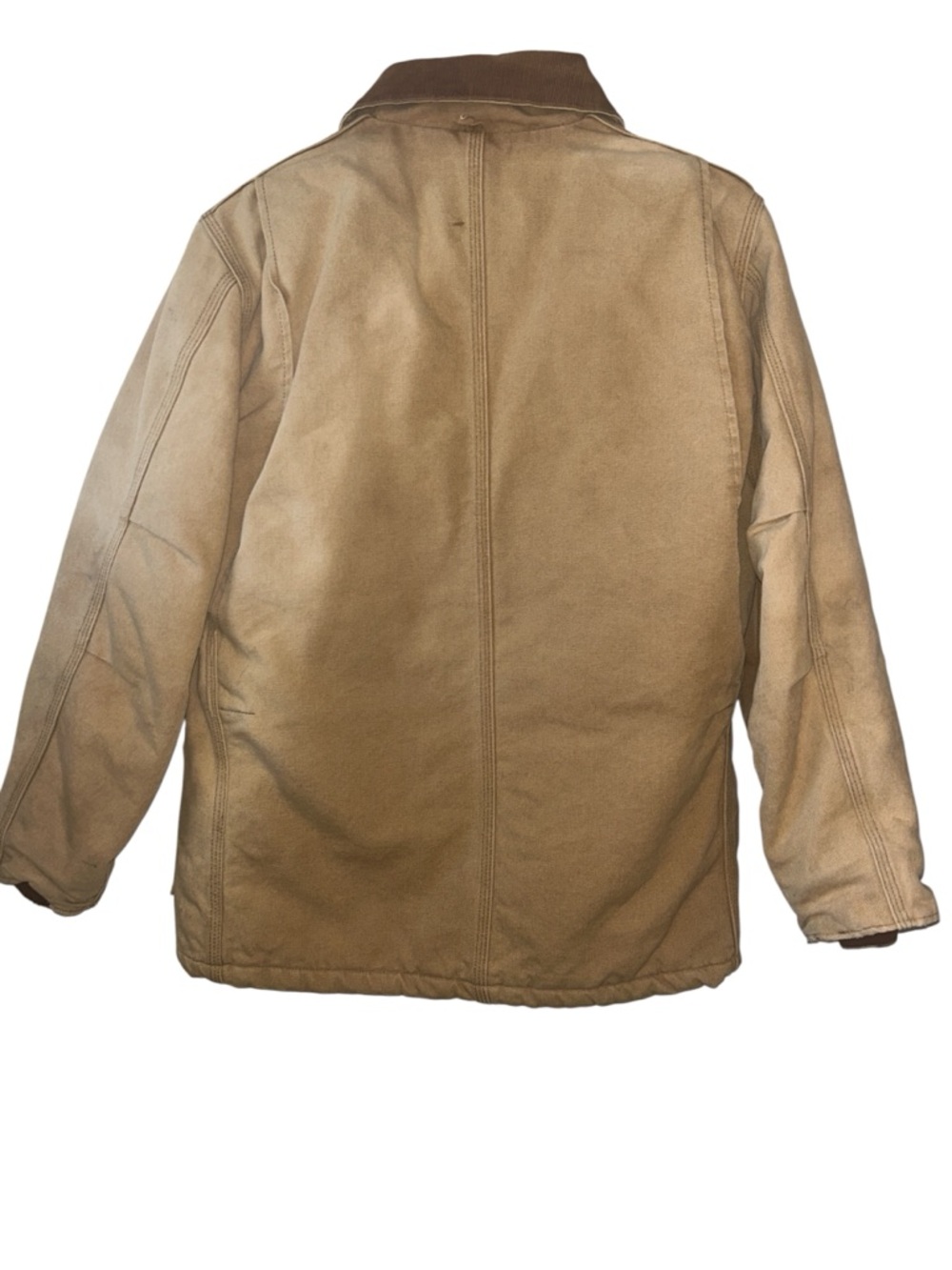 Carhartt Vintage 90s Arctic Quilt Lined Duck Jacket Tan Distressed Men’s Medium - Picture 8 of 10